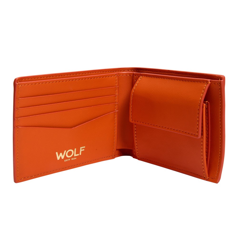  Wolf Billfold and Coin Wallet - Orange - WOLF