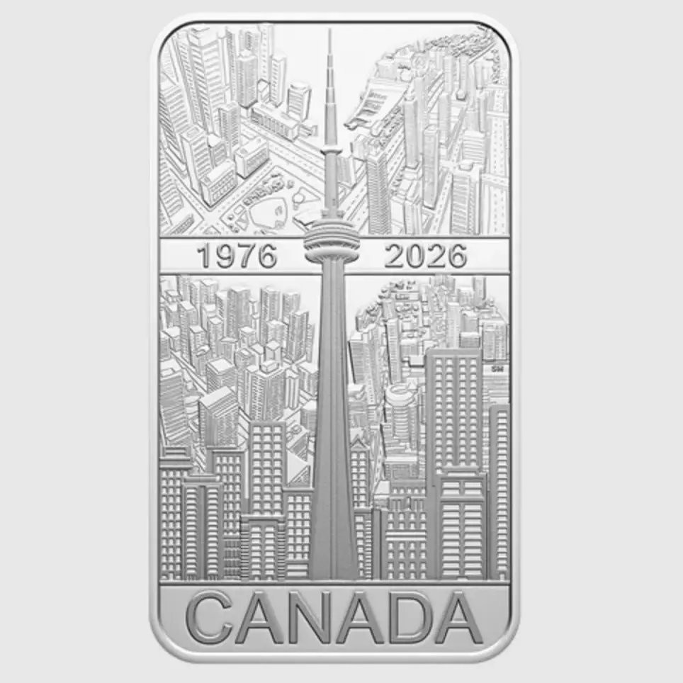  50th Anniversary of CN Tower Silver Coin - ROYAL CANADIAN MINT