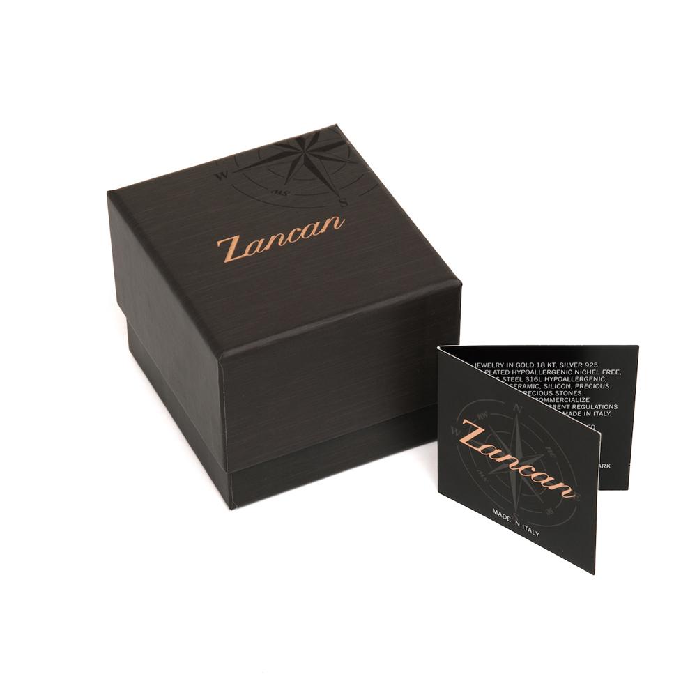  Bracciale Zancan EHB165 acciaio spinelli neri - ZANCAN