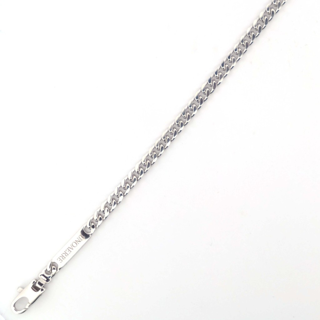 Bracciale uomo in argento maglia grumetta ovale 20cm - UNOAERRE