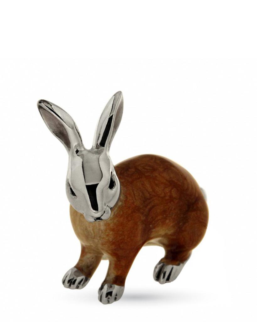  Coniglio grande smaltato soprammobile ST196-1 - SATURNO