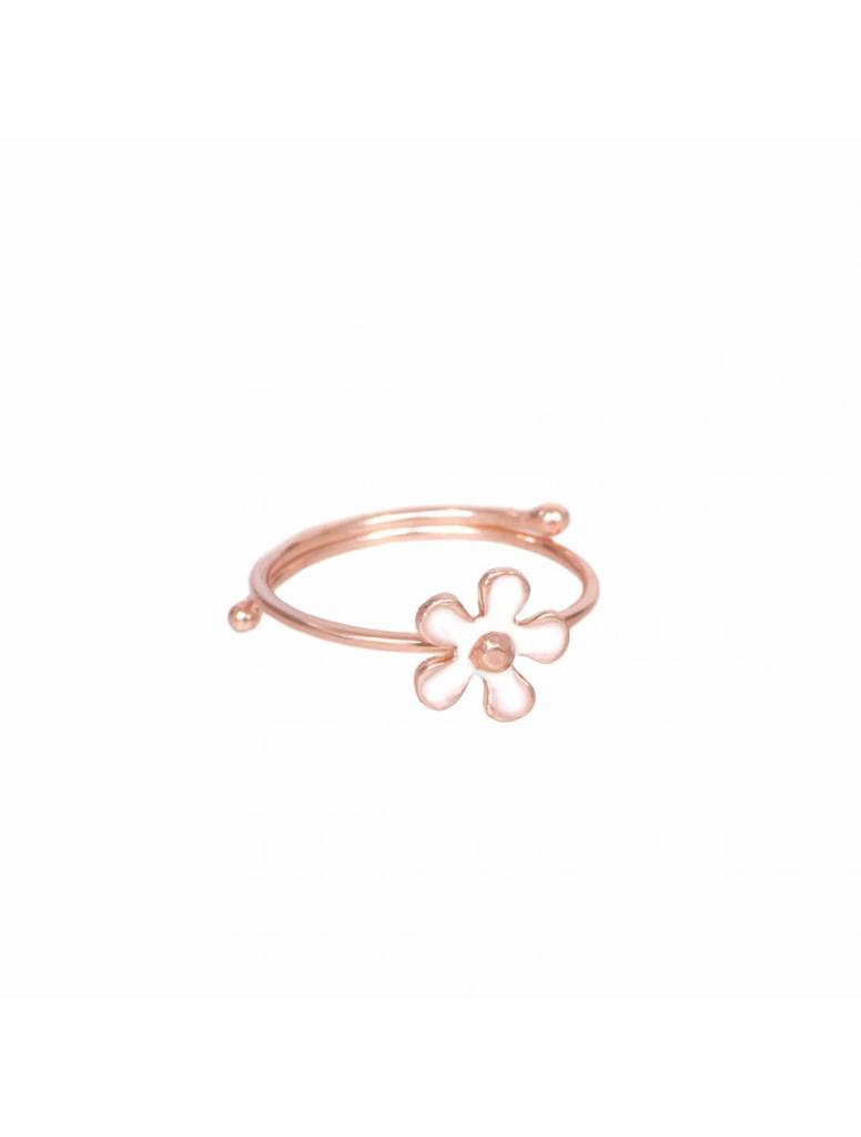 Coachella white flower ring Maman et Sophie ANCOAF0 - MAMAN ET SOPHIE