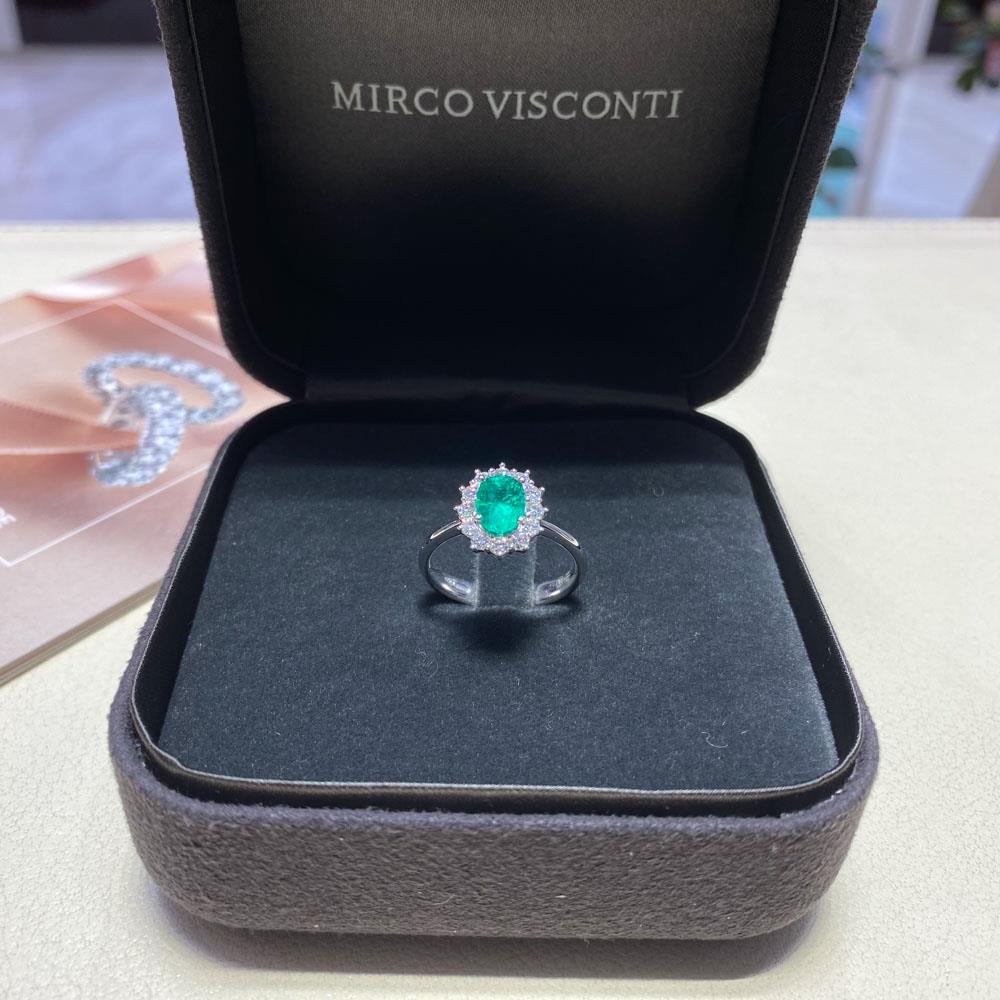  Anello con smeraldo 1,05ct e diamanti Mirco Visconti - MIRCO VISCONTI