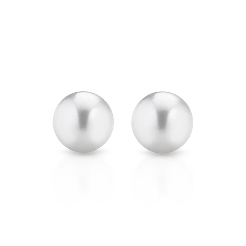 White gold earrings with Japanese Akoya pearl - COSCIA