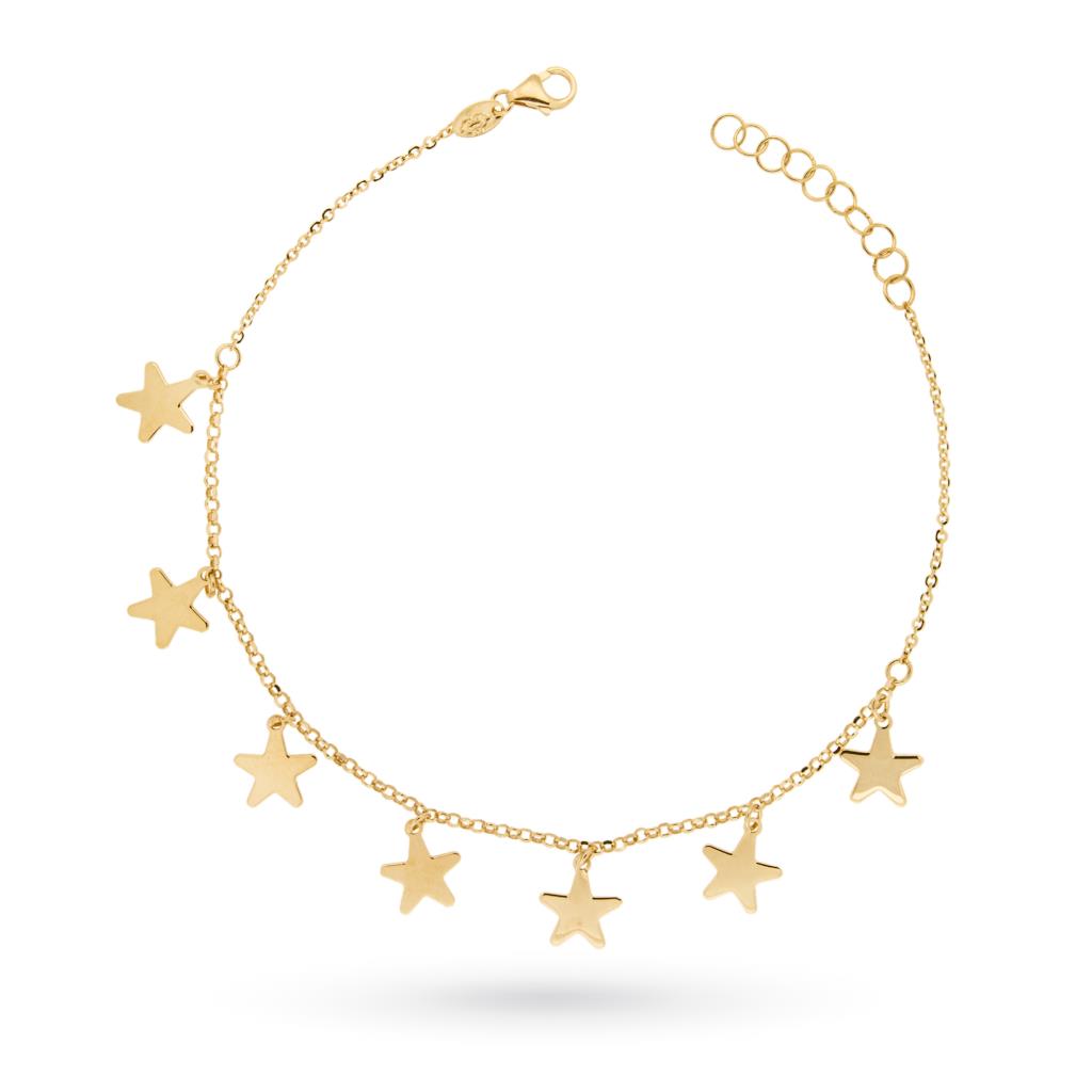 18kt yellow gold bracelet with stars - LUSSO ITALIANO