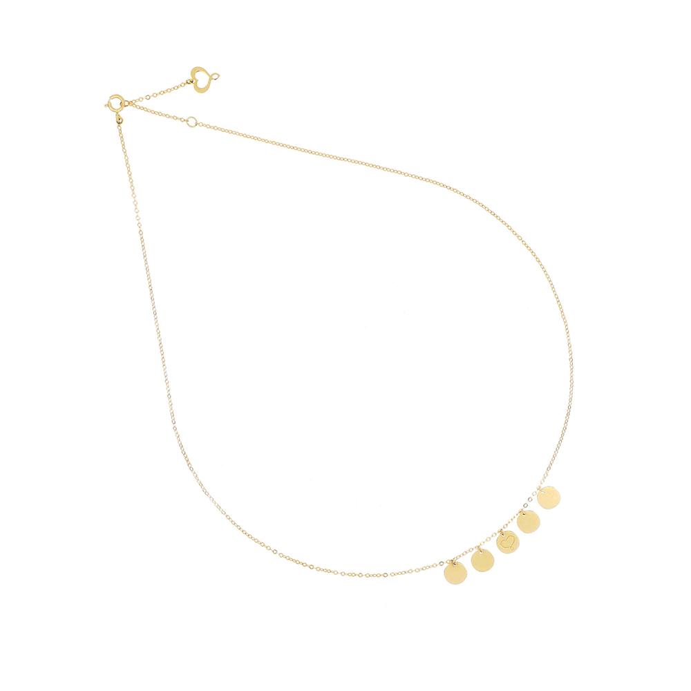 Girocollo Elena 18Kt Cinque Tondini - MAMAN ET SOPHIE