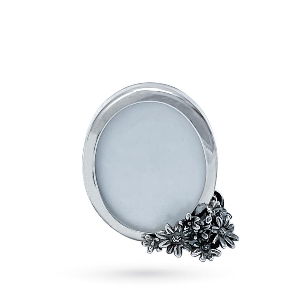 Cornice portafoto argento Giovanni Raspini margherite 3x3,5cm - GIOVANNI RASPINI