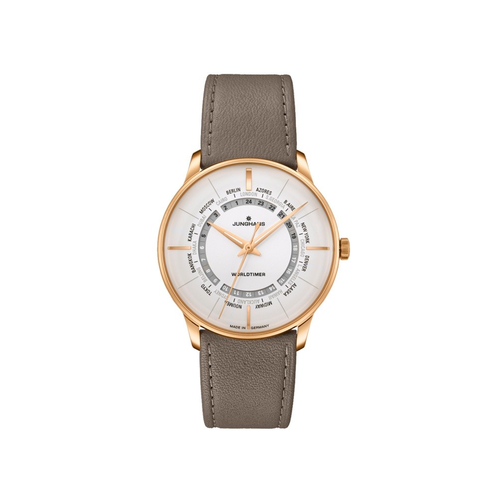 Junghans Meister Worldtimer 27-5012.01 Bianco 40,4 mm - JUNGHANS