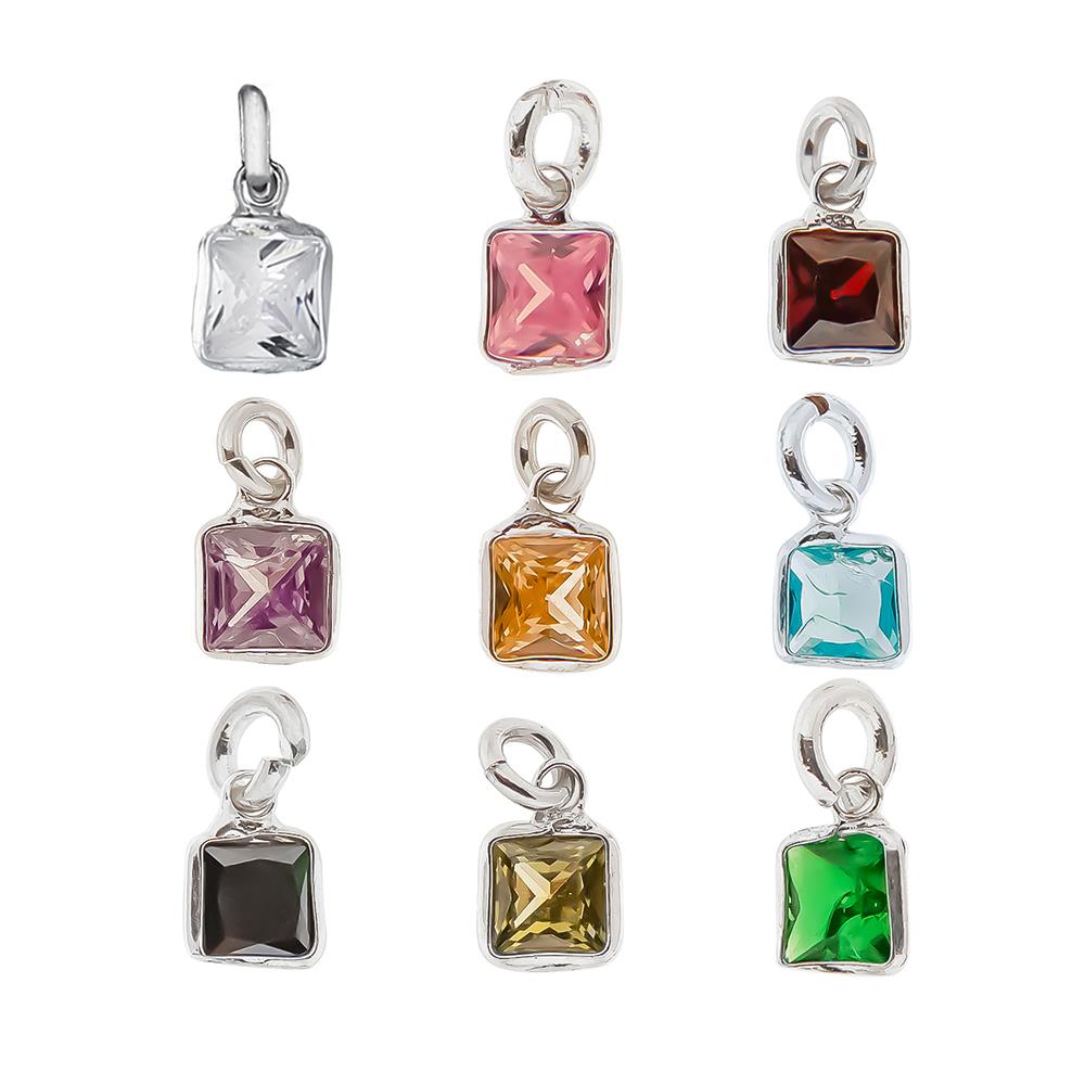 Dodo Mariani pendants colored zircon dew squares - DODO MARIANI