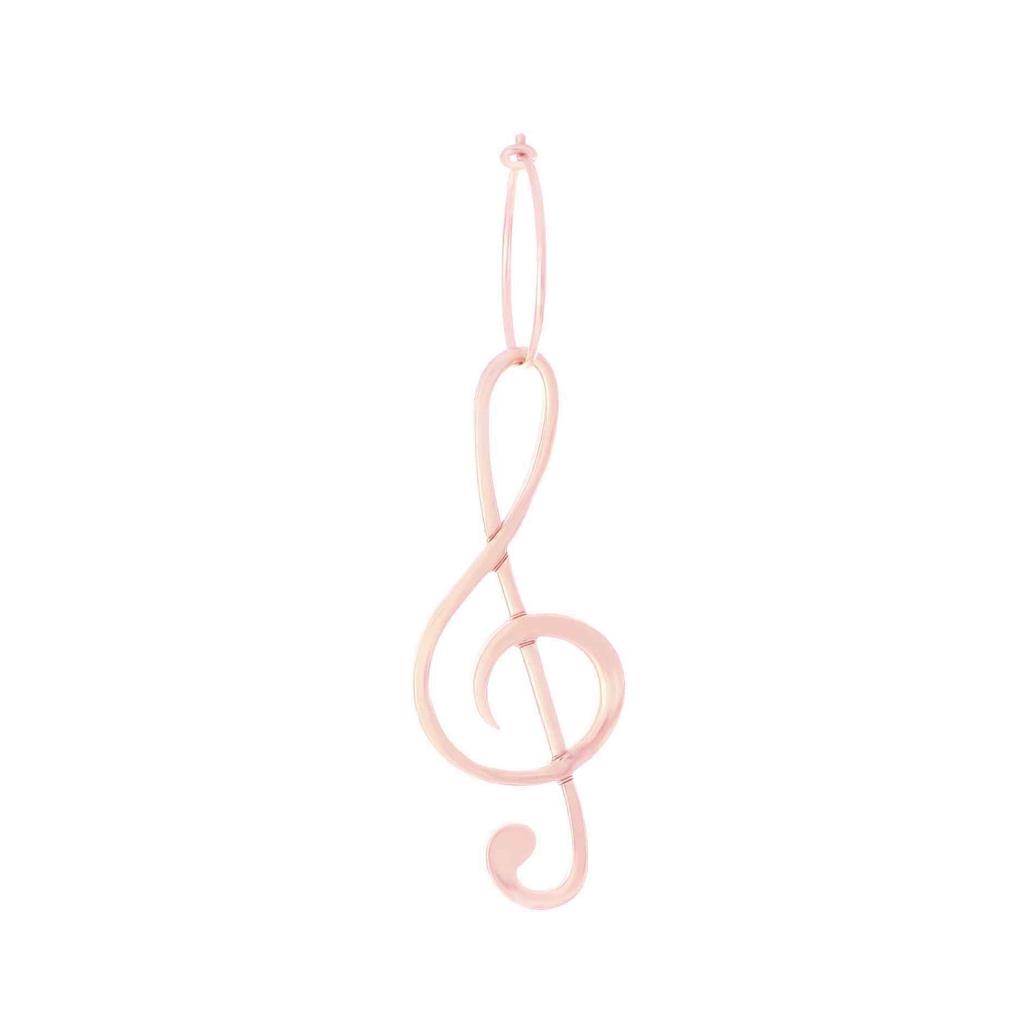 Maman et Sophie large pink pendant violin clef earring ORVIO0CHROG - MAMAN ET SOPHIE