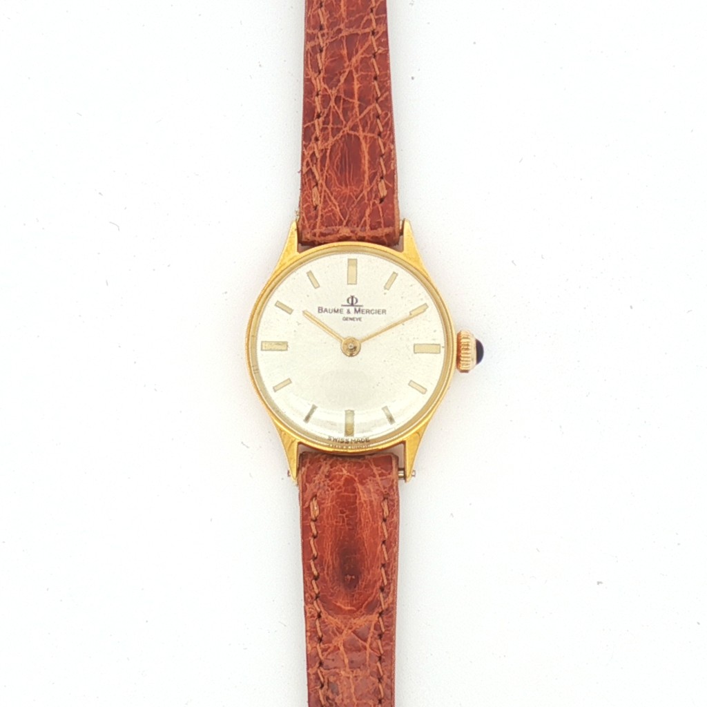 Baume &amp; Mercier Oro giallo 18kt Manuale Silver 22 mm - BAUME & MERCIER