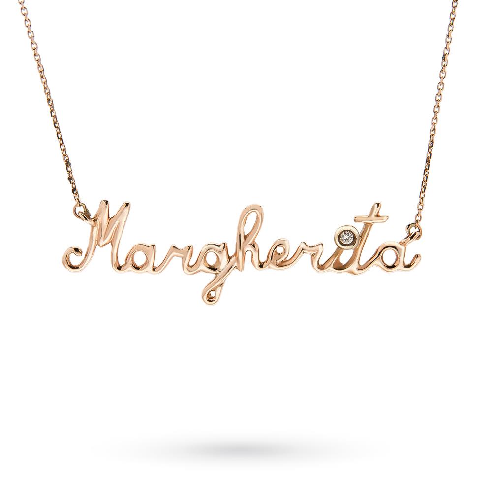 Necklace name Margherita 18kt rose gold - PINOMARINO