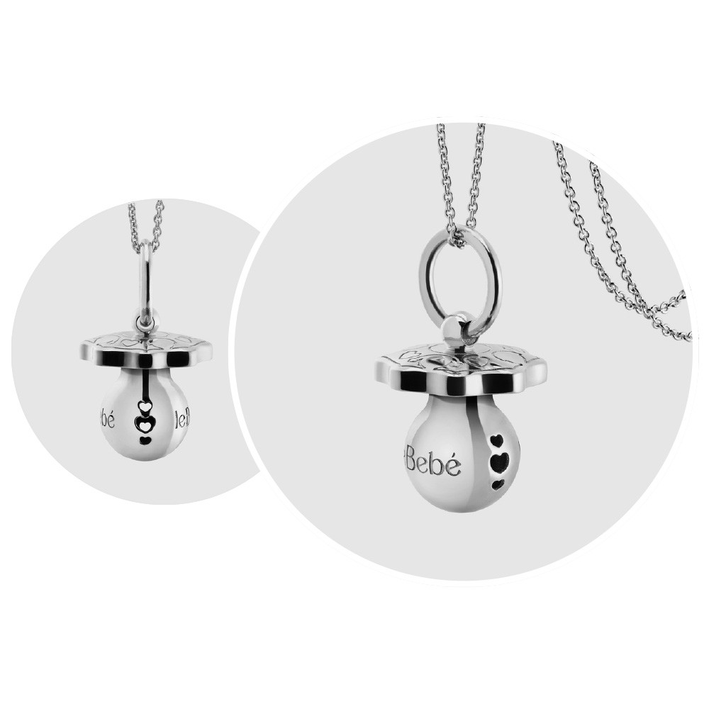  Ciondolo leBebe SNM080 SuonAmore Ciuccio argento - LE BEBE