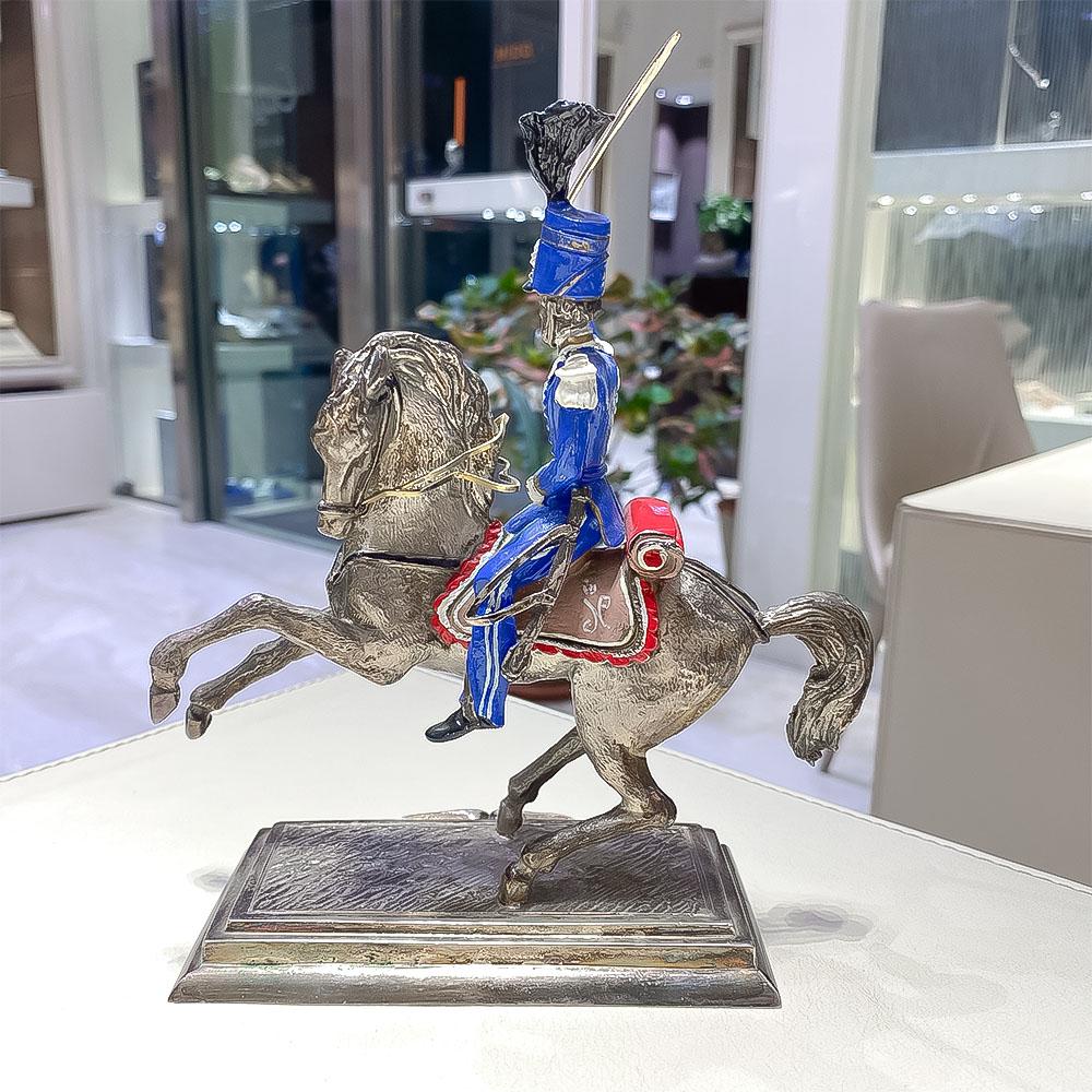  Ornament Soldier Major Lancers Royal Guard Regiment - LUSSO ITALIANO