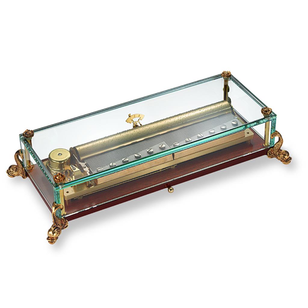  Carillon Reuge Music Dauphin cristallo tastiera 144 note - REUGE MUSIC