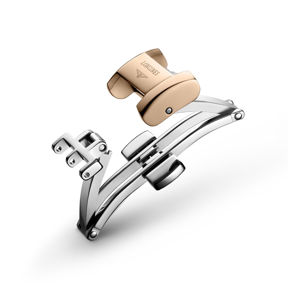 Fibbia deployante Longines 14mm originale PVD rosa - LONGINES