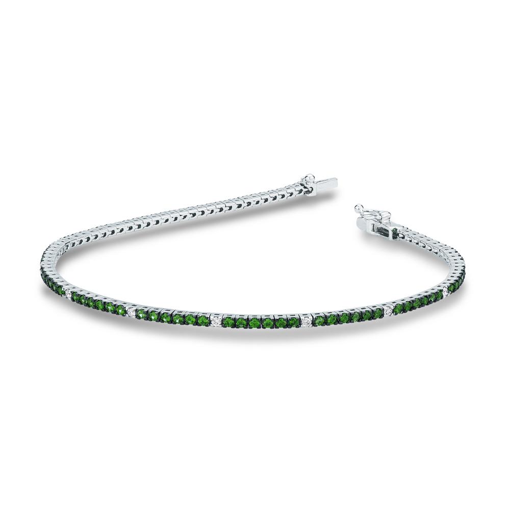 Emerald tennis bracelet 0.84ct diamonds 0.16ct Mirco Visconti - MIRCO VISCONTI