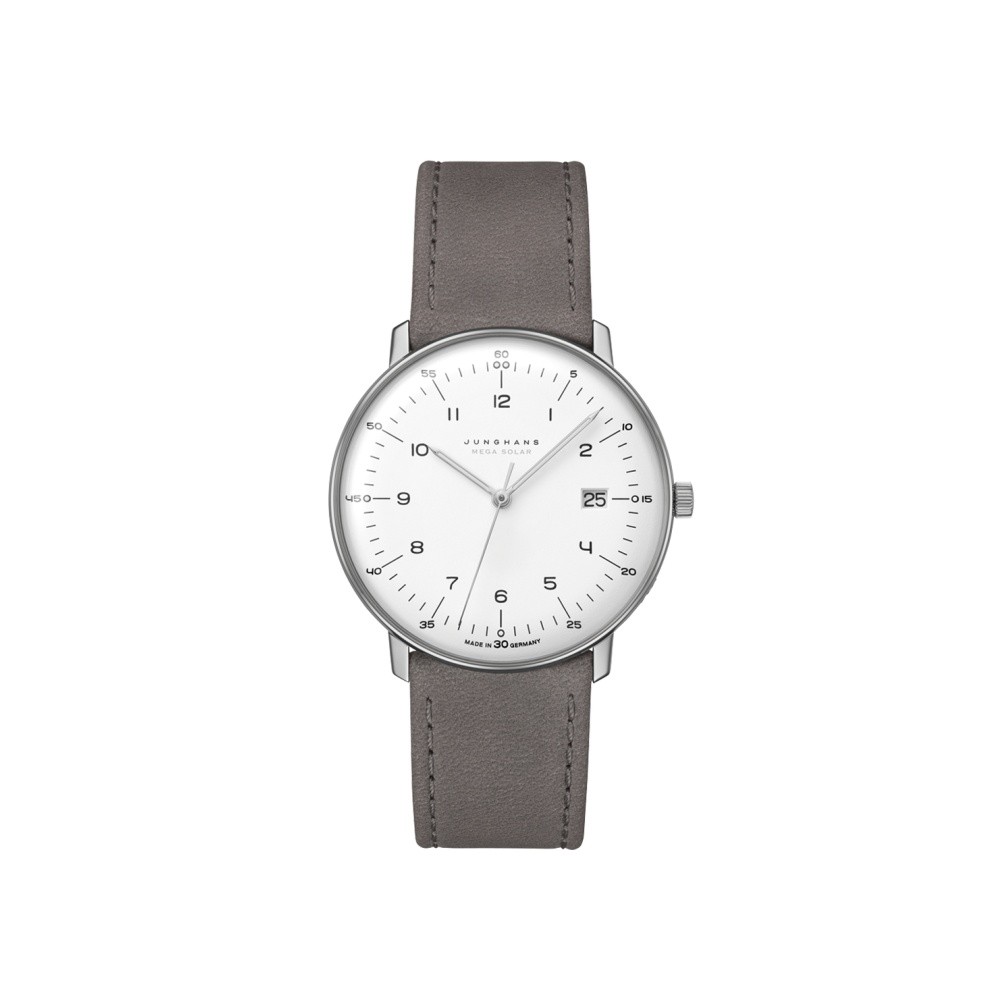 Junghans max bill MEGA Solar 59-2021.02 Bianco 32,7 mm - JUNGHANS