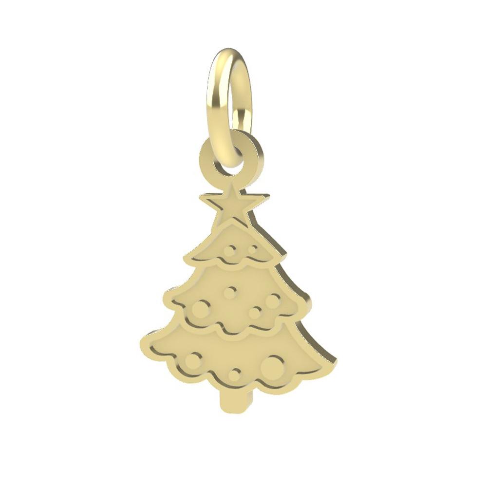 Ciondolo a forma di Albero di Natale oro giallo 18kt Dedie - DEDIE