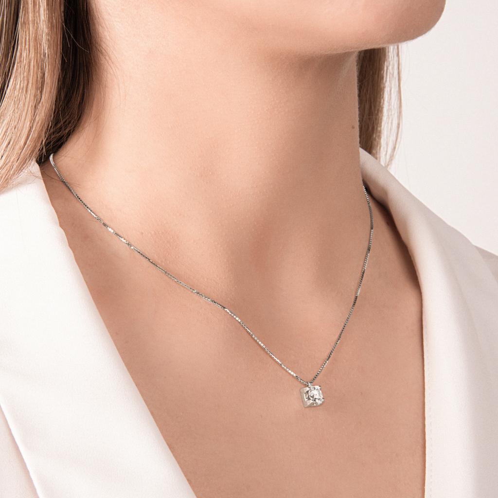  Girocollo con diamante 0,53ct in oro bianco Mirco Visconti - MIRCO VISCONTI