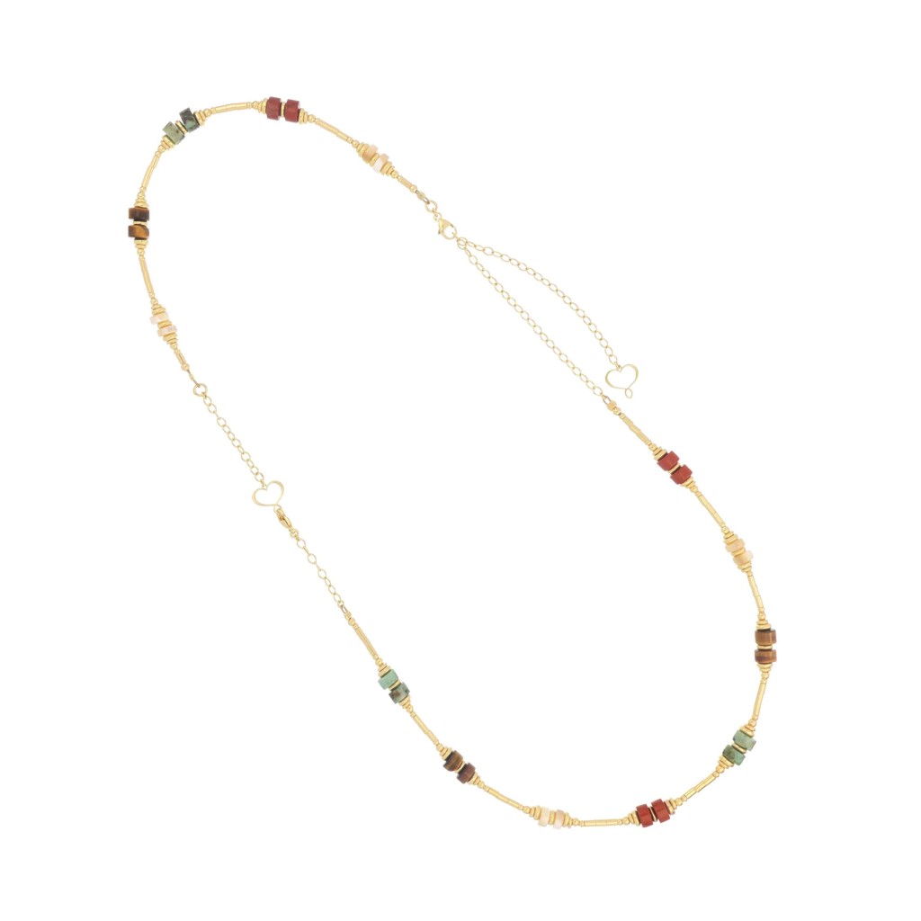 Maman et Sophie CLUSA6BWMX Madreterra Necklace in 925 Silver and Gold - MAMAN ET SOPHIE