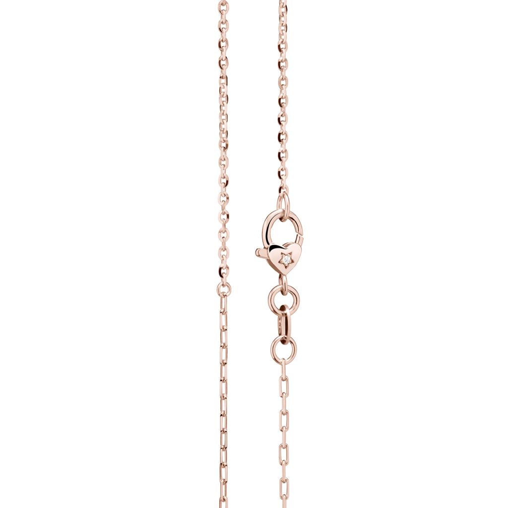 LeBebè necklace 9kt rose gold chain with star diamond - LE BEBE