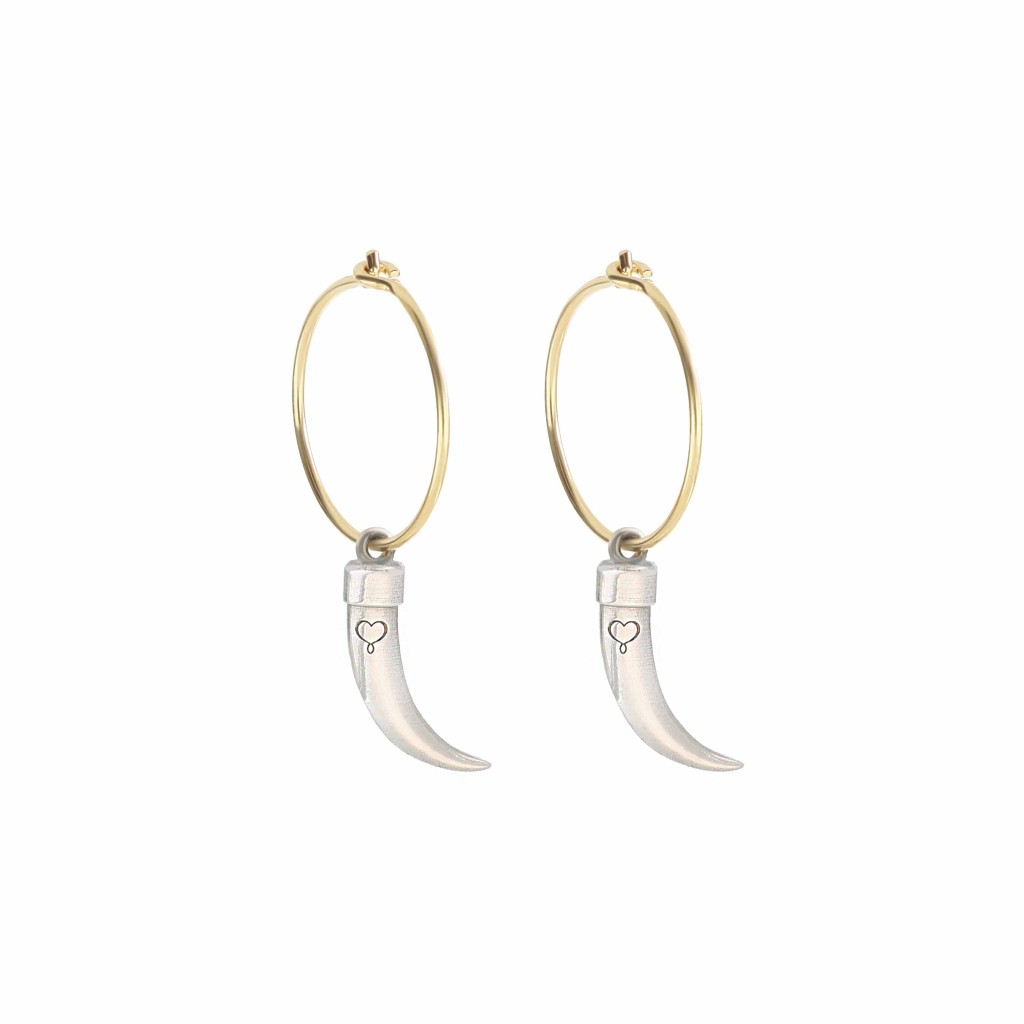 Coppia di orecchini Maman et Sophie ORTAL0CORAG Talismani Argento 925 - MAMAN ET SOPHIE