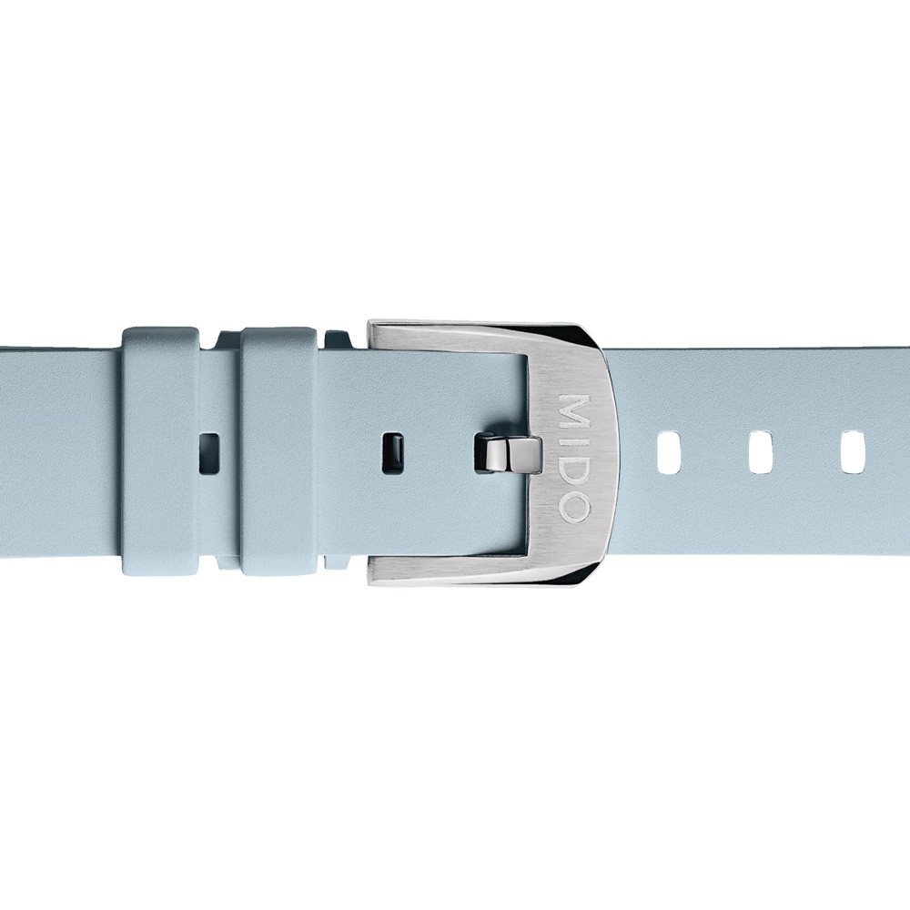 Cinturino Mido Multifort TV 35 gomma grigio 18mm - MIDO