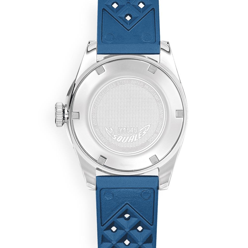  Squale 1545 Steel Blue Rubber 1545SSBLC.HTB 40,00 mm - SQUALE