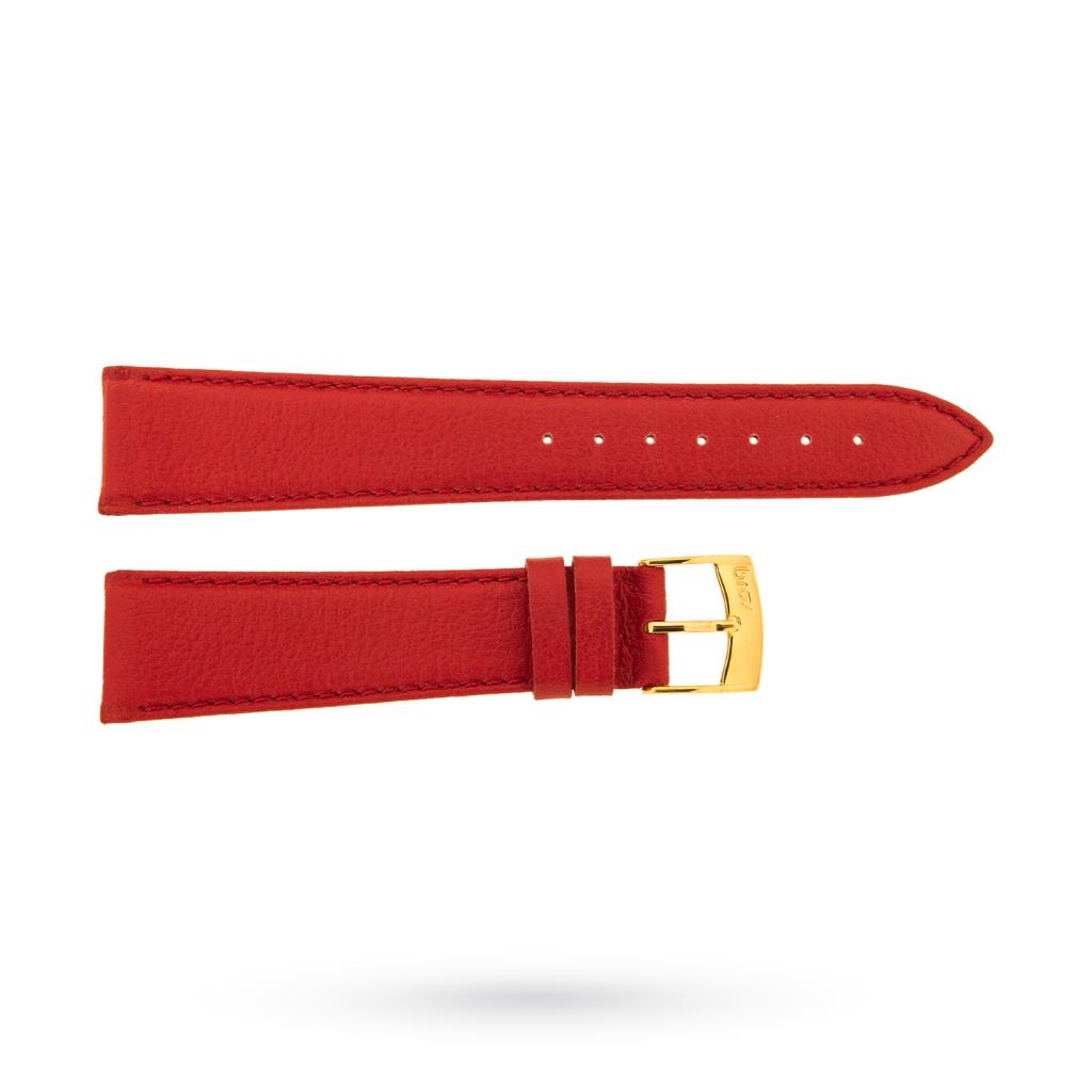 Lorica red strap 20-16mm golden buckle - BROS