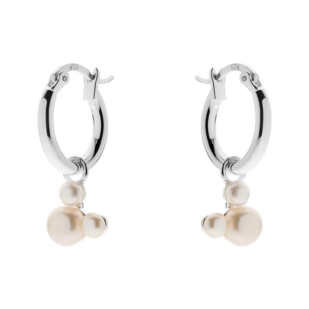 Orecchini bambina Disney Mickey and Minnie Argento 925 Perla naturale - DISNEY