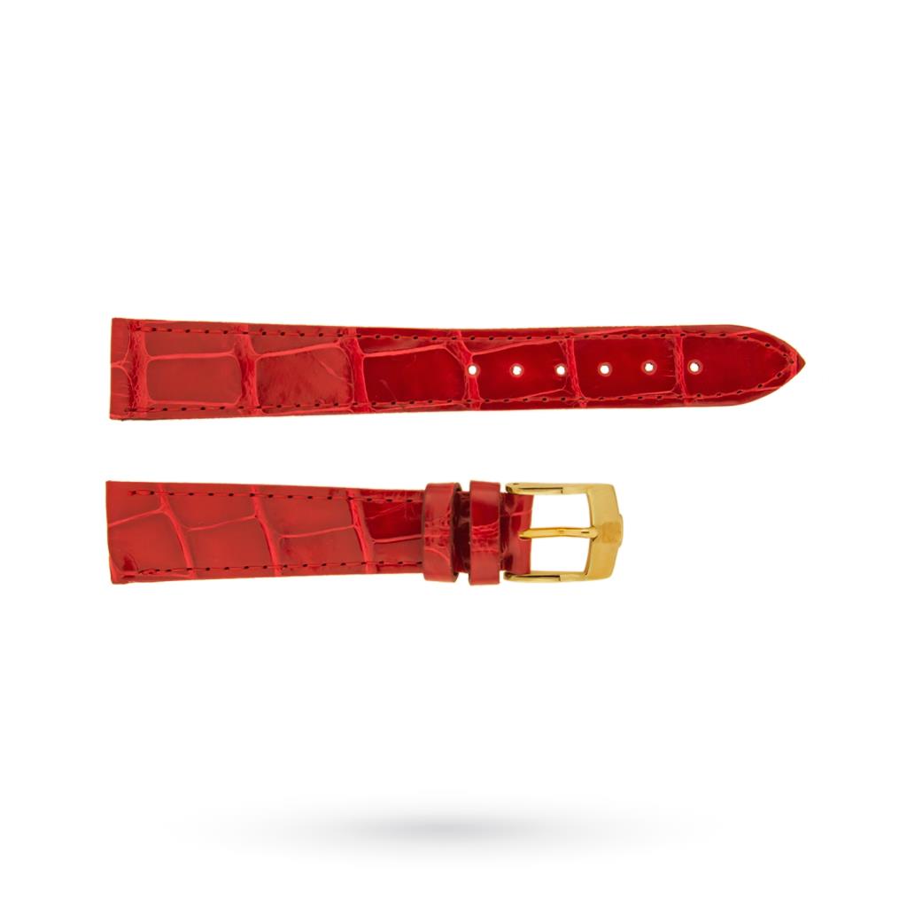Cinturino originale Zenith coccodrillo rosso 15-12mm con fibbia - ZENITH