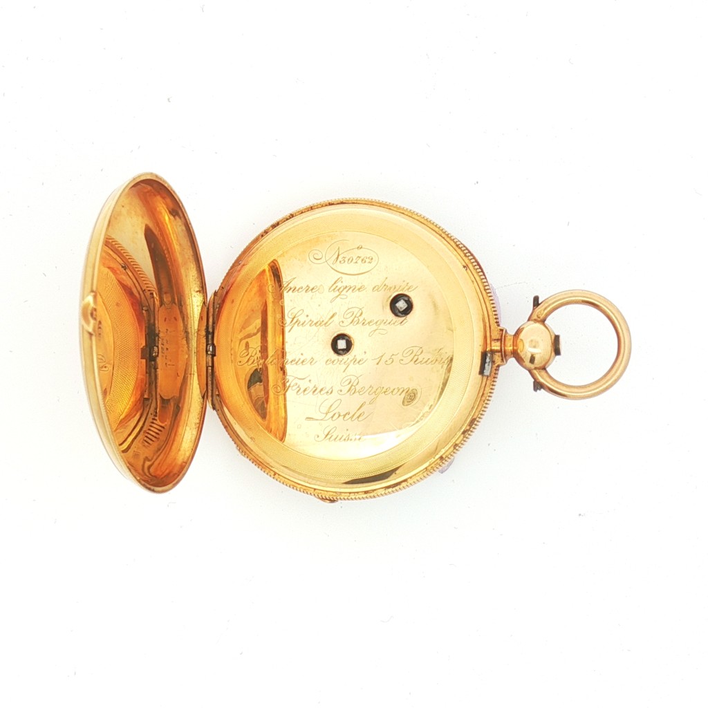  Freres Bergeon 18kt Yellow Gold Manual White 45 mm - FRERES BERGEON