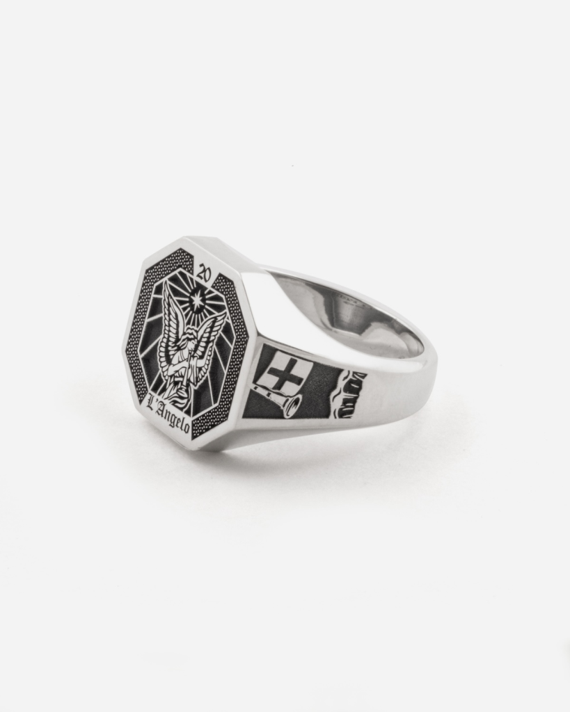  Ring The Angel Tarot Card in 925 silver - 