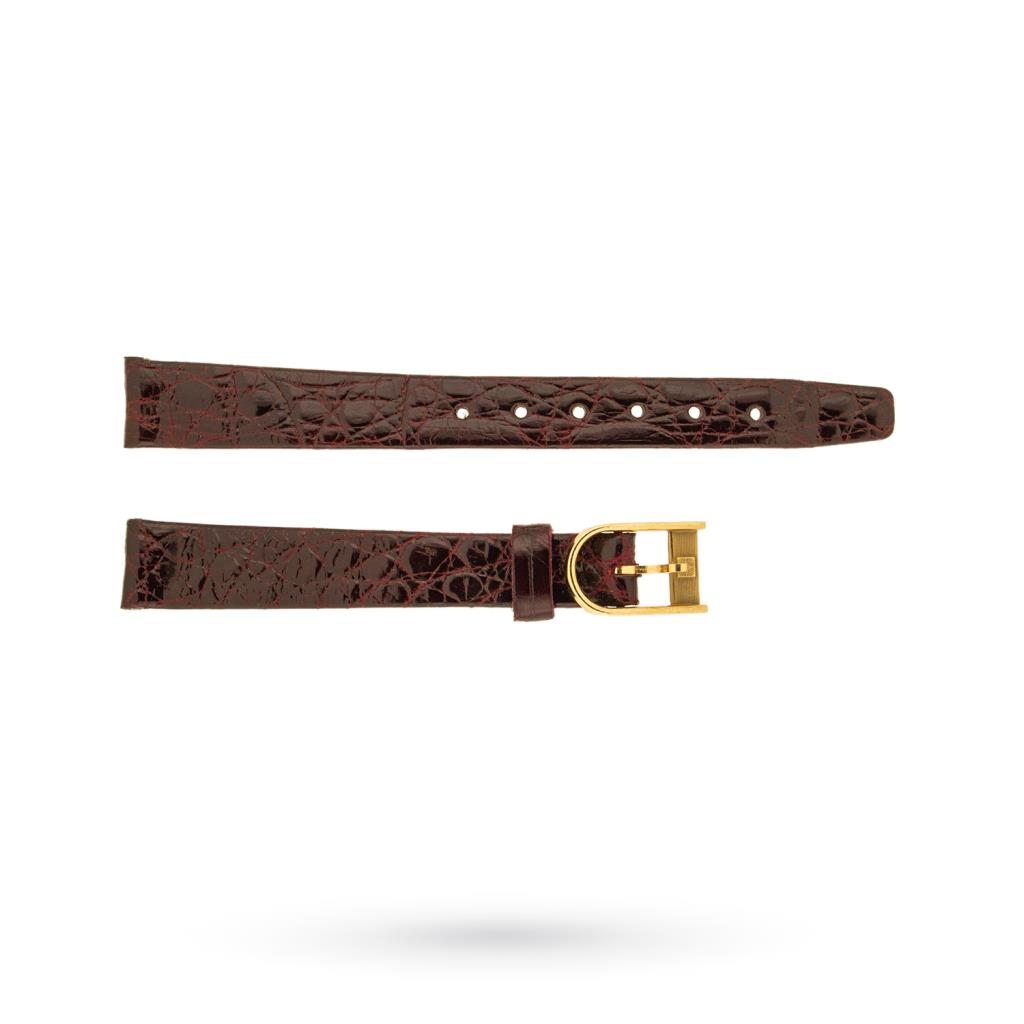 Cinturino originale Zenith coccodrillo bordeaux 12-10mm con fibbia - ZENITH