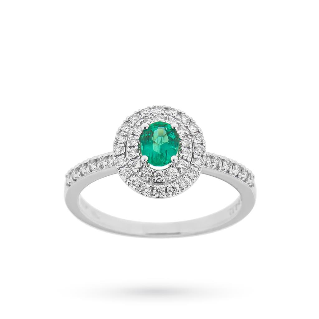 Oval emerald ring 0,27ct diamonds 0,31ct Mirco Visconti - MIRCO VISCONTI