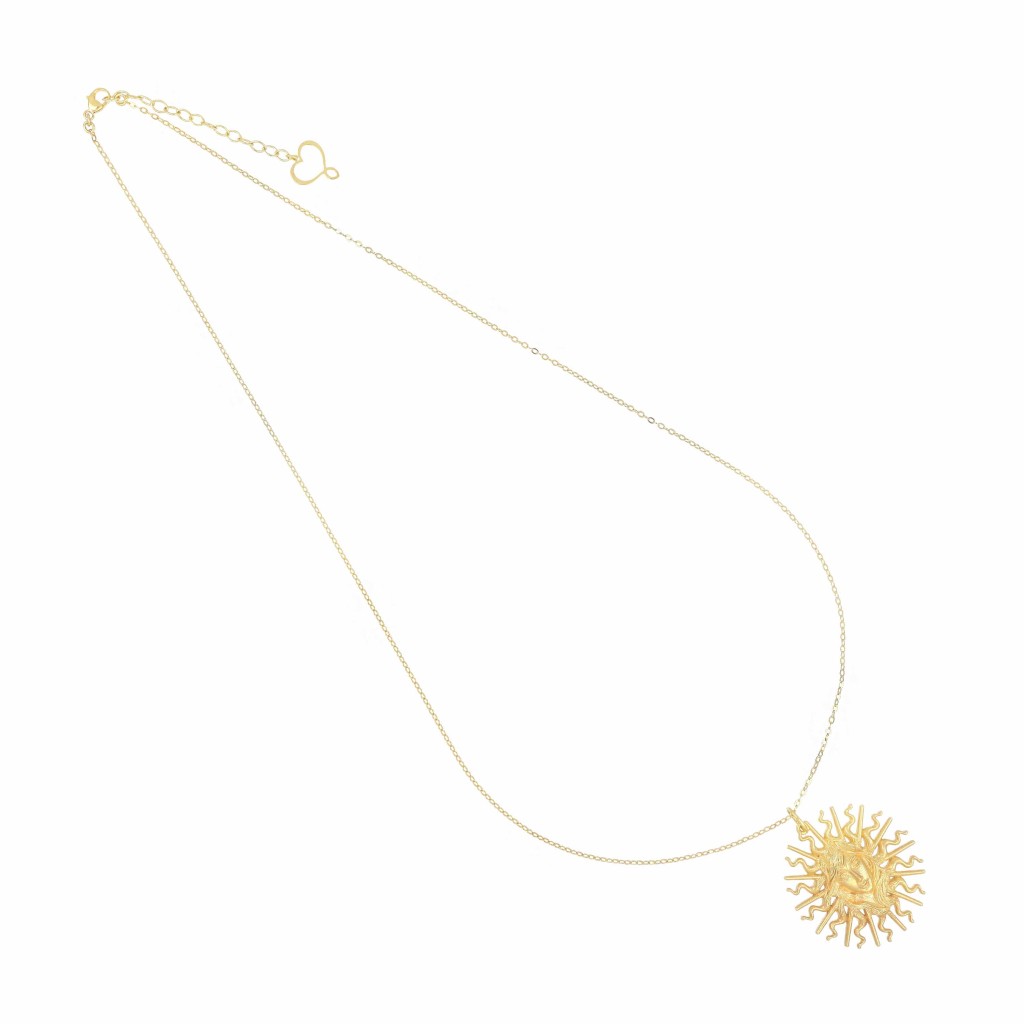 Maman et Sophie PDVIASO Sun Pendant 925 Silver Gold Plated - MAMAN ET SOPHIE