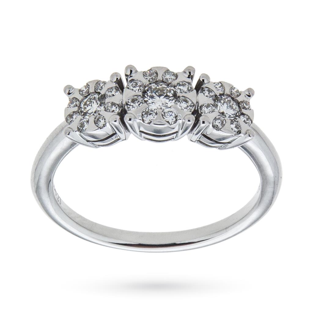 Anello trilogy multipietra diamanti 0,49ct Mirco Visconti - MIRCO VISCONTI