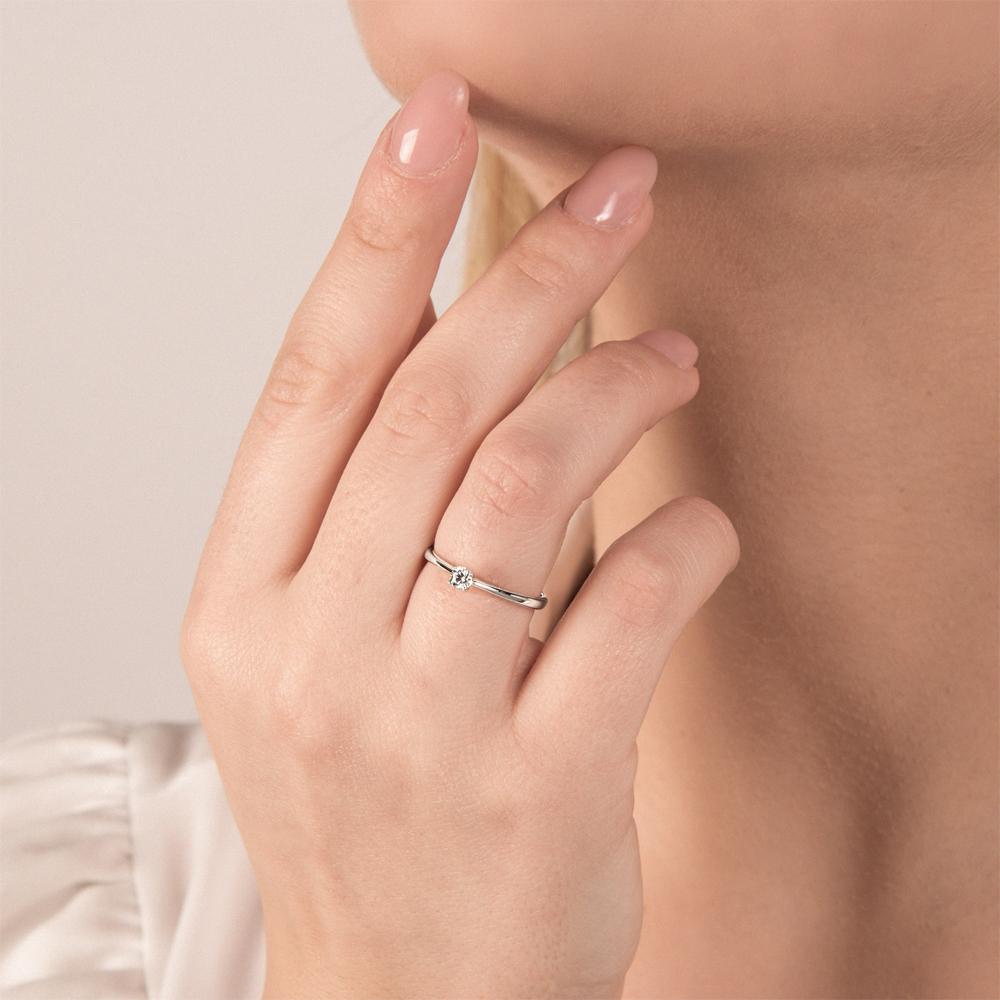  Anello solitario 4 griff diamante 0,14ct Mirco Visconti - MIRCO VISCONTI