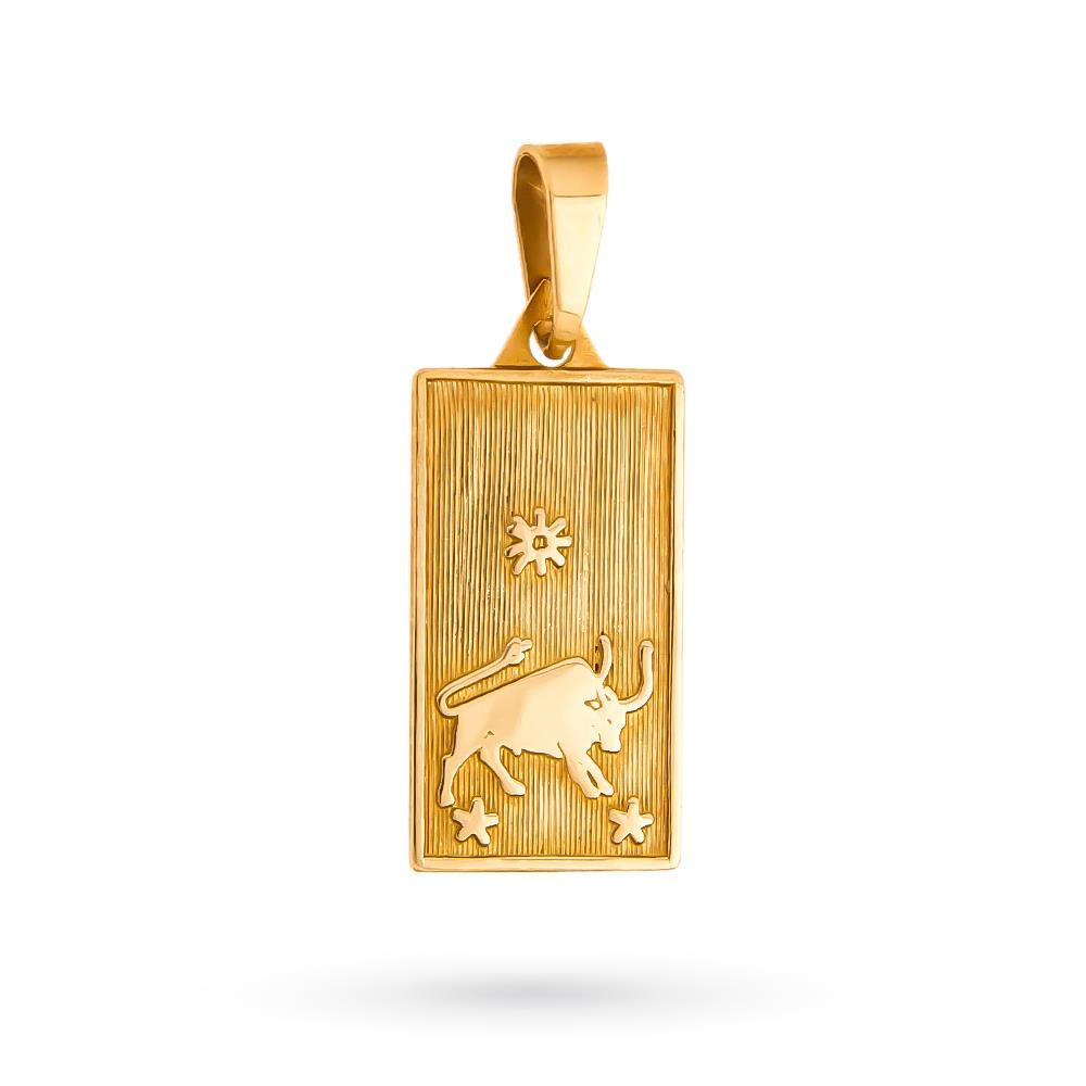Ciondolo Toro segno zodiacale oro giallo 18kt - LUSSO ITALIANO