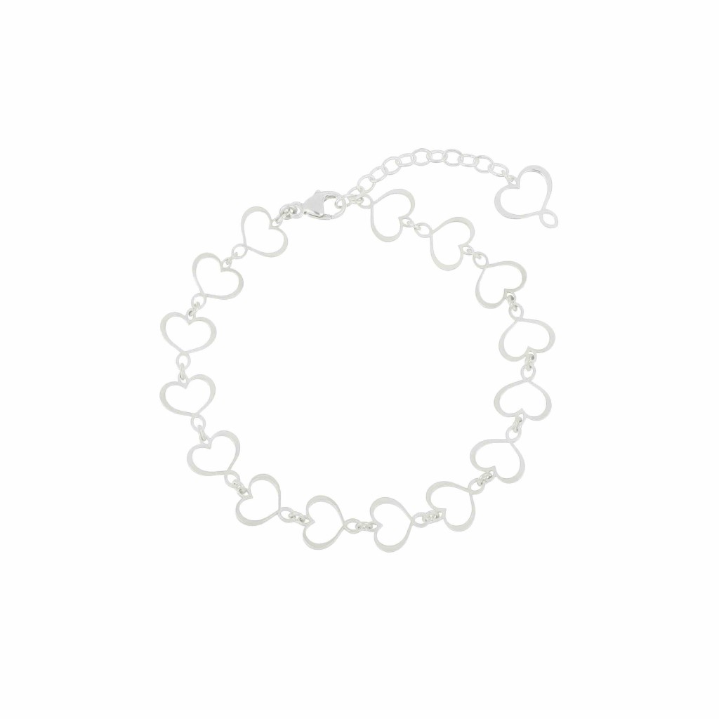 Bracciale Maman argento con sedici cuori - MAMAN ET SOPHIE