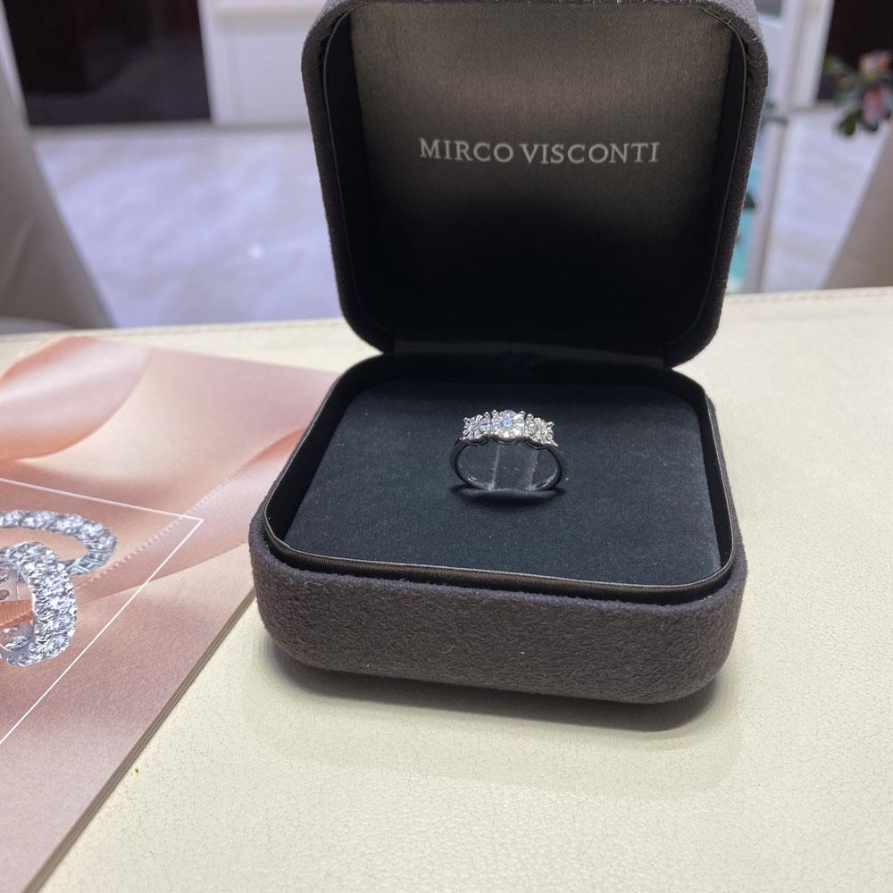  Anello trilogy multipietra diamanti 0,44ct Mirco Visconti - MIRCO VISCONTI