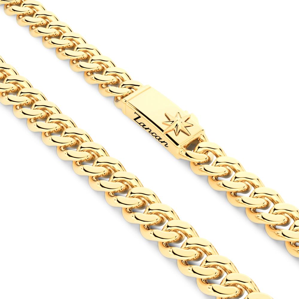  Zancan necklace EXC470-OG golden silver curb mesh - ZANCAN