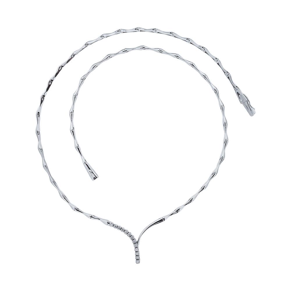  18kt white gold choker with diamonds by Mirco Visconti - MIRCO VISCONTI