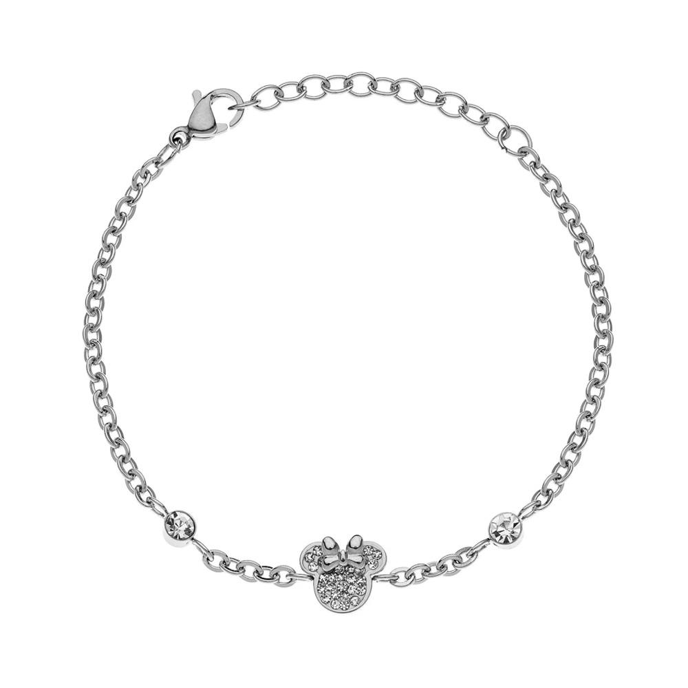 Disney Minnie girl bracelet with white crystals - DISNEY