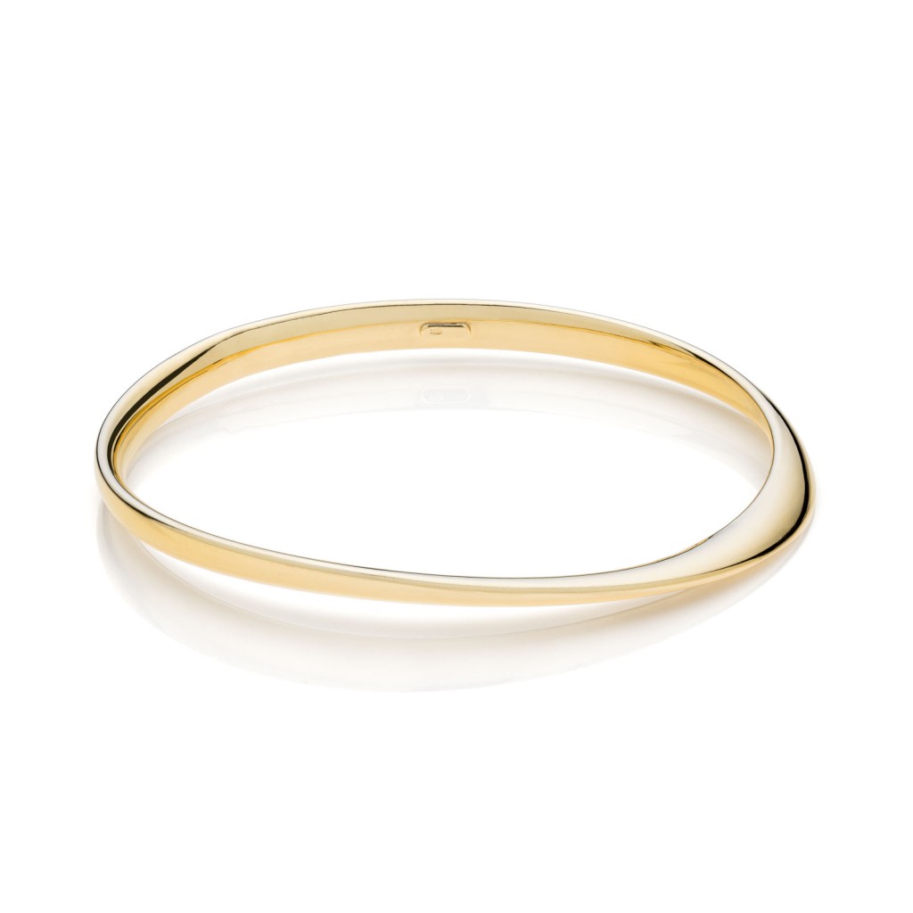 Bracciale Unoaerre 6322 bangle in argento dorato - UNOAERRE