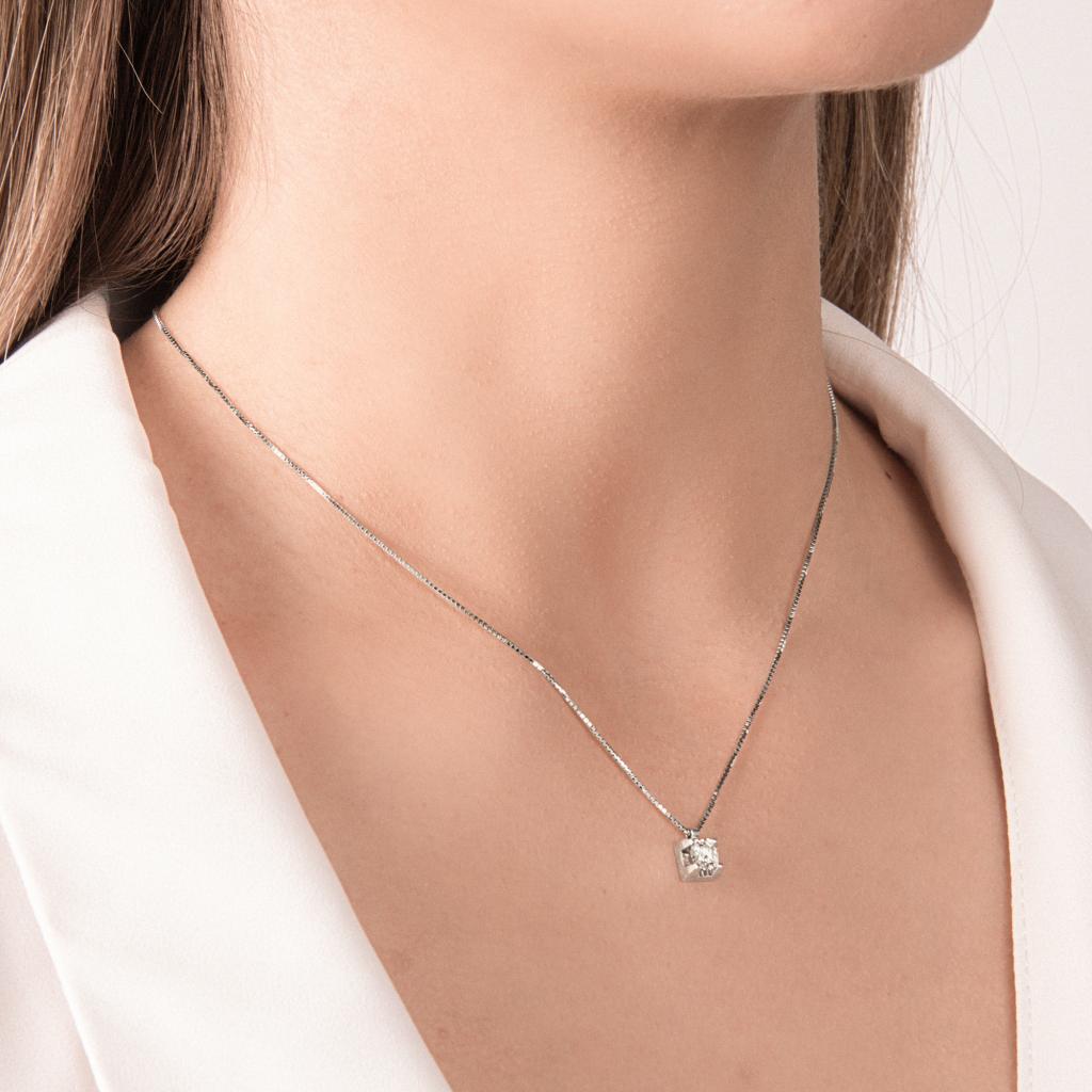  Girocollo con diamante 0,51ct in oro bianco Mirco Visconti - MIRCO VISCONTI