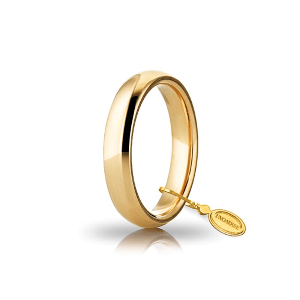 Fede Comoda mm 4,0 in oro giallo misura 17 - UNOAERRE
