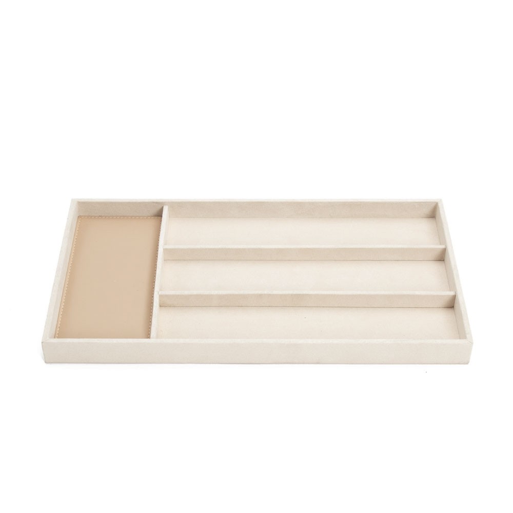 Wolf Vault 3 Piece Watch Strap Tray Insert - Beige - WOLF