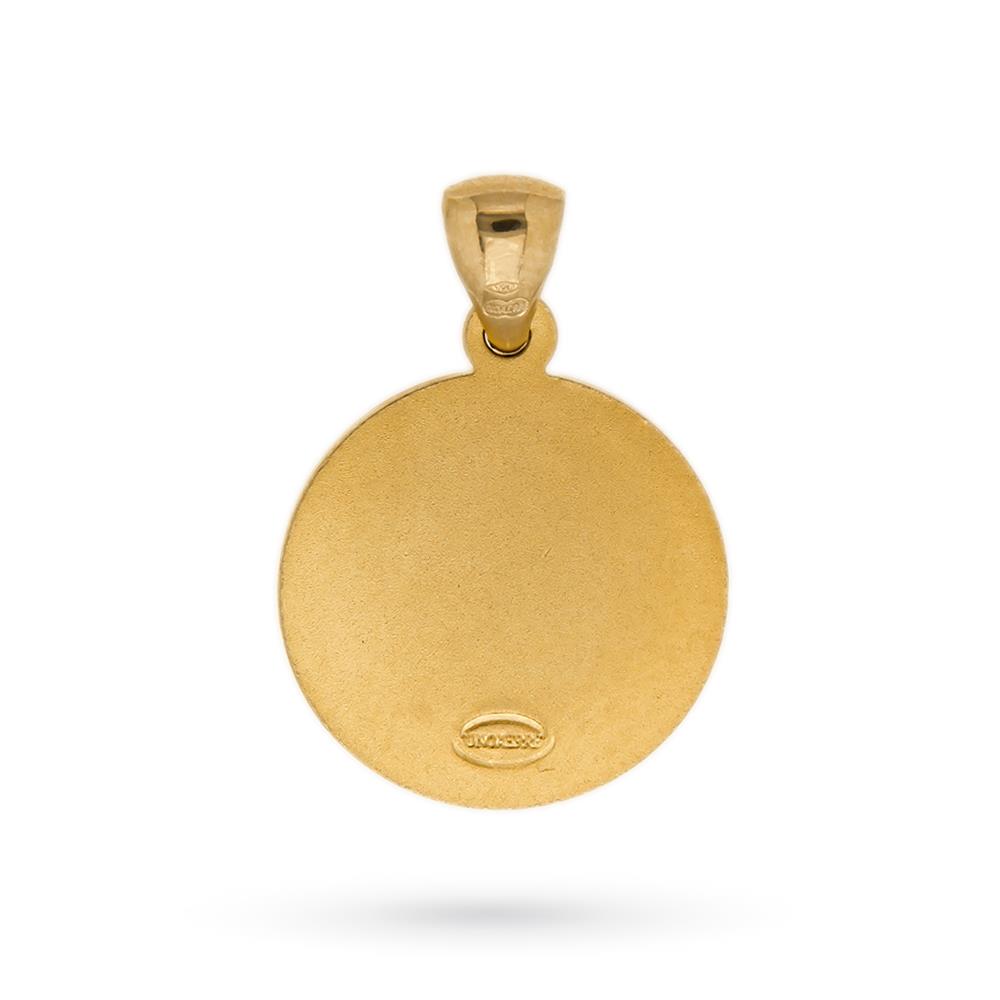  18kt yellow gold Unoaerre Medal of Love pendant - UNOAERRE